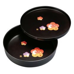 なごみうさぎ 盆付菓子鉢 0094036
