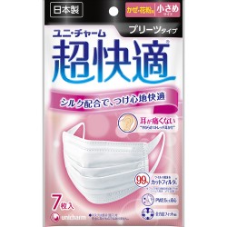 unicharm(ユニ・チャーム)超快適マスクプリーツタイプ 小さめ 7枚