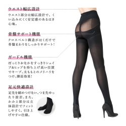 Befitビーフィット　ハイサポートタイスト140デニール 骨盤プラス ＜ブラック：M＞