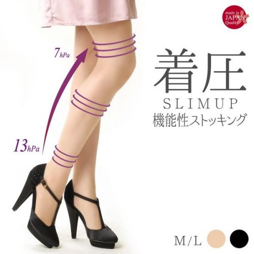 M＆M SOCKS 着圧ゾッキストッキング ヌードベージュ M～L