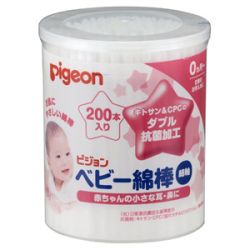 Pigeon（ピジョン）ベビー綿棒　細軸タイプ 200本入