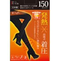 M&M SOCKS 150デニール 発熱・段階式着圧タイツ M~Lサイズ