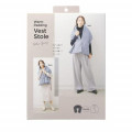 暖かパディングベストストール BLUE GRAY