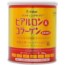 ファイン　ヒアルロン酸＆コラーゲン＋還元型コエンザイムＱ10ミルク風味　196g※