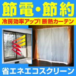 省エネ エコスクリーン レース柄付 2枚入