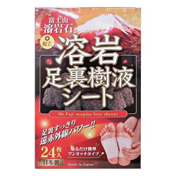 富士山溶岩石足裏樹液シート24枚入り