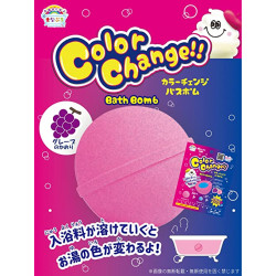 MANABURO/ COLOR-CHANGE BATH BOMB  Pink