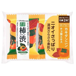 ＜海外専用＞ ペリカンファミリー石鹸 柿渋 ( 80g 2個入 )