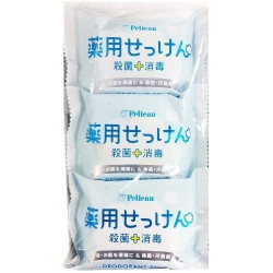 ＜海外専用＞ ペリカン石鹸 薬用せっけん  ( 85g 3コ入)
