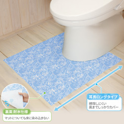 メイダイ　お手軽清潔トイレマット　5枚入フラワー柄