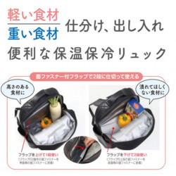 保温保冷 買い物らくらくリュック グレージュ
