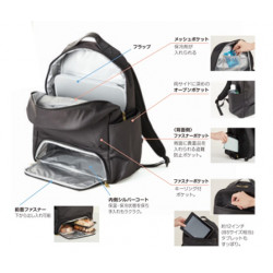 保温保冷 買い物らくらくリュック グレージュ