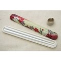 角田清兵衛 和柄 布貼り 箸・箸箱セット 桜ピンク